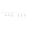 Foco para sistema de riel PIPE 6xGU10/10W/230V blanco