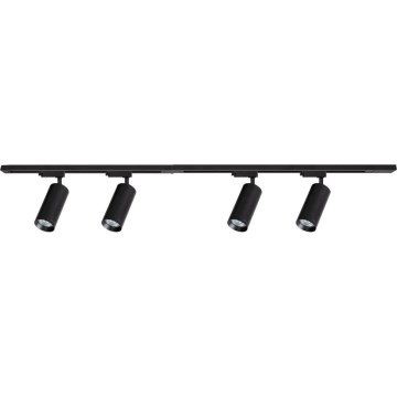 Foco para sistema de rieles MICA 4xGU10/10W/230V negro
