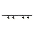 Foco para sistema de rieles VOLF 4xGU10/10W/230V negro
