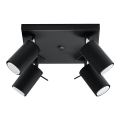 Foco RING 4 4xGU10/10W/230V negro