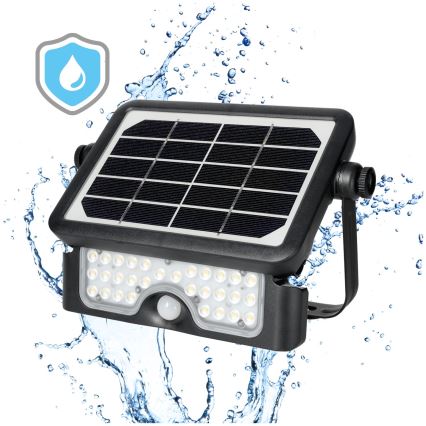 Foco solar LED con sensor LED/5W/3,7V 4000K IP65 3000 mAh