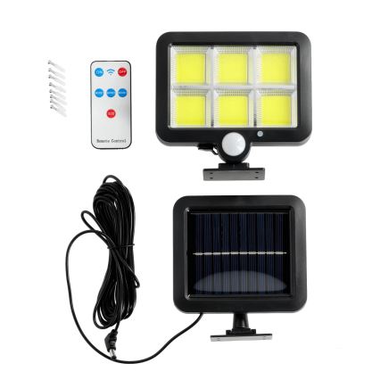 Foco solar LED con sensor LED/1,5W/3,7V 6000K IP44 1200 mAh