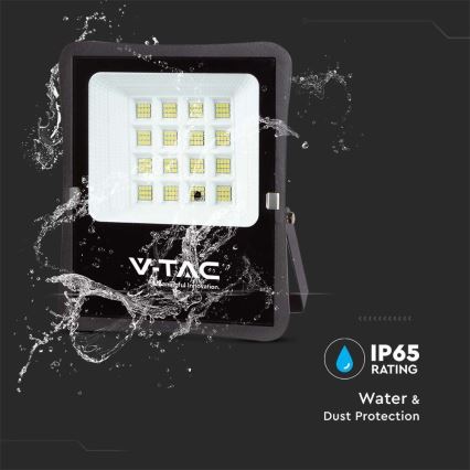 Foco solar LED exterior LED/12W/3,2V 6400K IP65 10000 mAh + mando a distancia