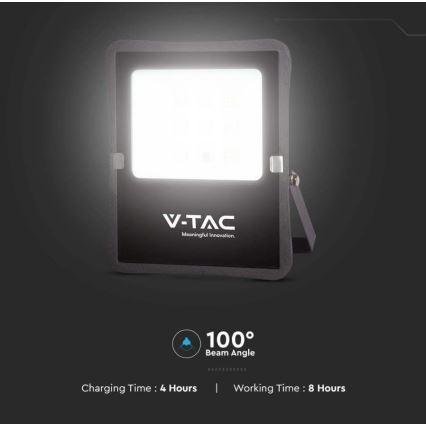Foco solar LED exterior LED/6W/3,2V 6400K IP65 4000 mAh + mando a distancia