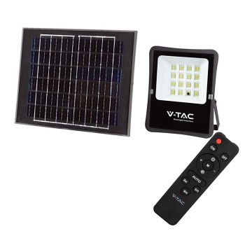 Foco solar LED exterior LED/12W/3,2V 6400K IP65 10000 mAh + mando a distancia