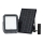 Foco solar LED LED/10W/3,7V IP65 4000K 8000 mAh negro + mando a distancia