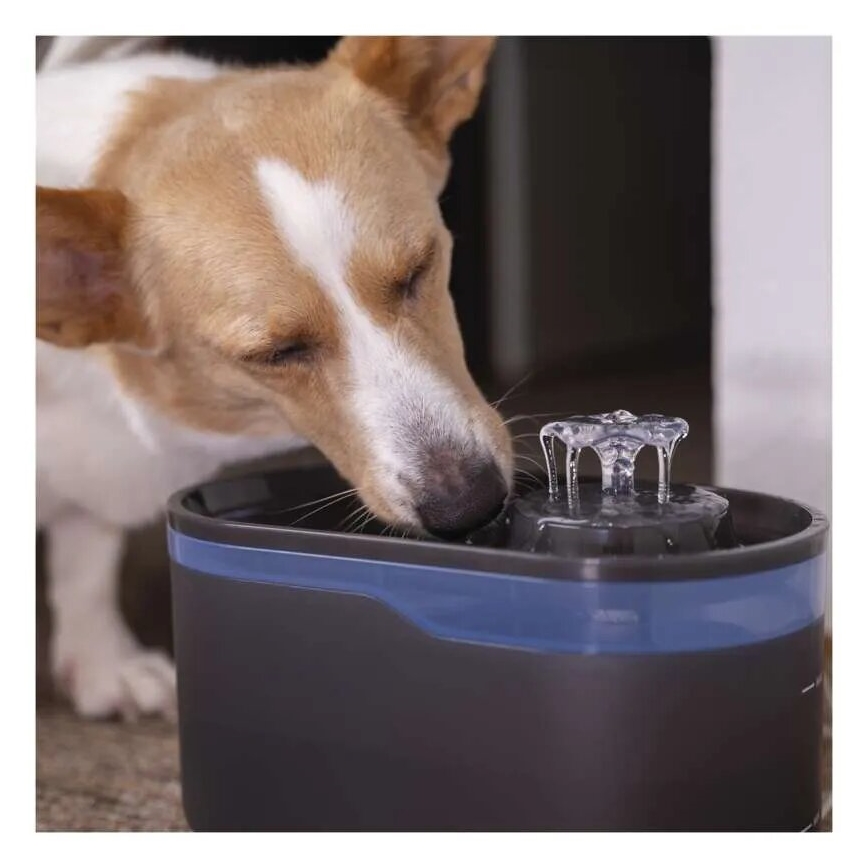 Fuente de agua inteligente para mascotas 2,6 l/5V gris Wi-Fi
