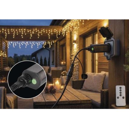 Fuente de alimentación para luces navideñas encadenables 80 V IP44