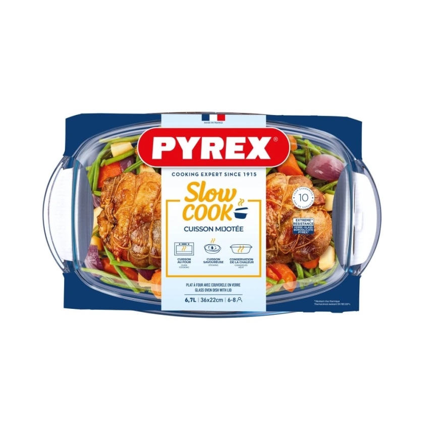Fuente para horno con tapa PYREX 6,7 l