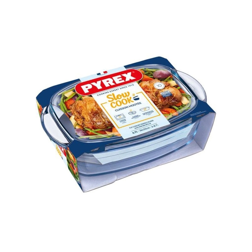 Fuente para horno con tapa PYREX 6,7 l