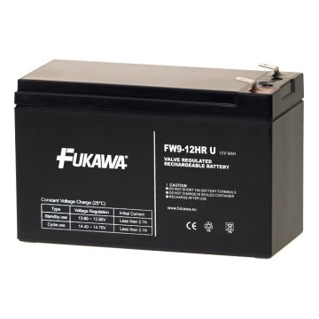 FUKAWA FW 9-12 HR - Acumulador de plomo 12V/9Ah/faston 6,3mm