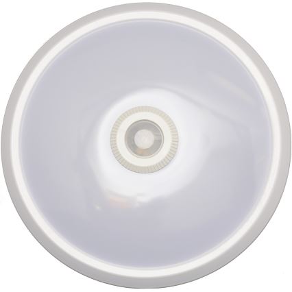 Fulgur s-39670 - Luminaria de emergencia LED con sensor de movimiento y sensor crepuscular DARINA LED/16W/230V Ø 29 cm