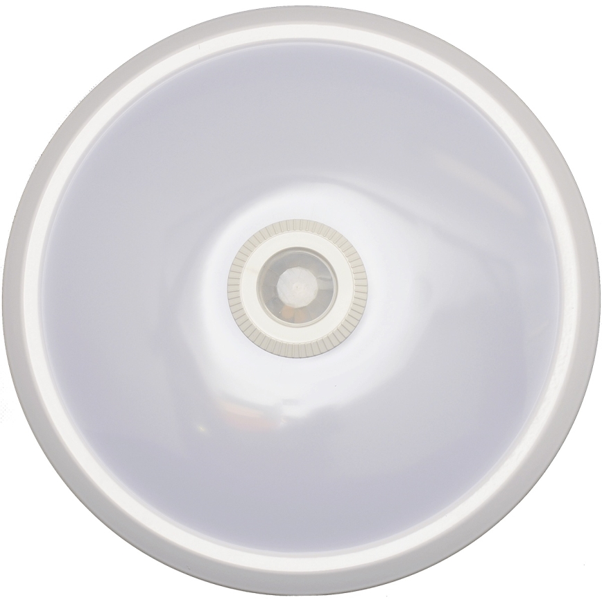 Fulgur s-39670 - Luminaria de emergencia LED con sensor de movimiento y sensor crepuscular DARINA LED/16W/230V Ø 29 cm