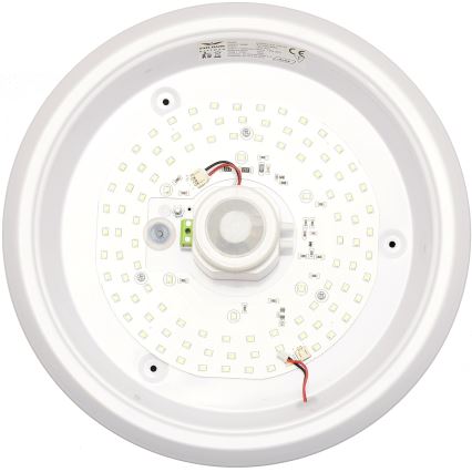 Fulgur s-39670 - Luminaria de emergencia LED con sensor de movimiento y sensor crepuscular DARINA LED/16W/230V Ø 29 cm