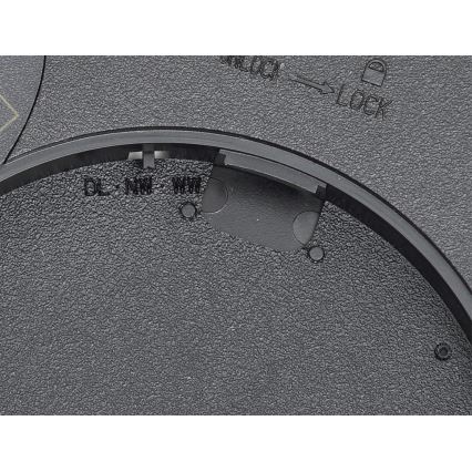 Fulgur s-42585 - Plafón LED con sensor de movimiento NOMY-S LED/18W/230V 3000/4000/6000K IP40 diá. 23 cm negro