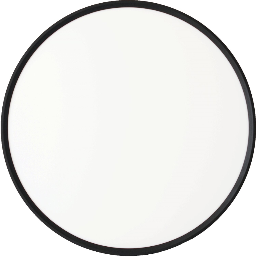 Fulgur s-43040 - Plafón LED regulable NOMY-RC LED/40W/230V 3000/4000/6500K Ø 50 cm IP40 negro + control remoto