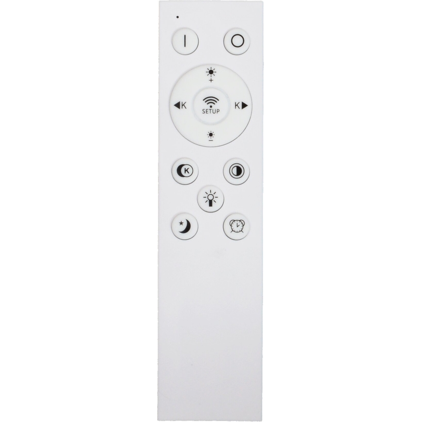 Fulgur s-43041 - Lámpara de techo LED regulable NOMY-RC LED/50W/230V 3000/4000/6500K Ø 60 cm IP40 blanca + mando a distancia
