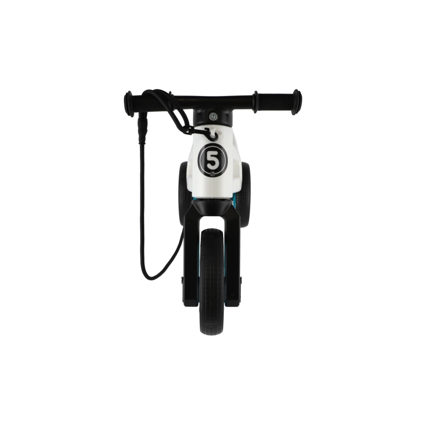 Funny Wheels - Bicicleta sin pedales 2 en 1 RIDER SUPER SPORT blanco/negro/azul