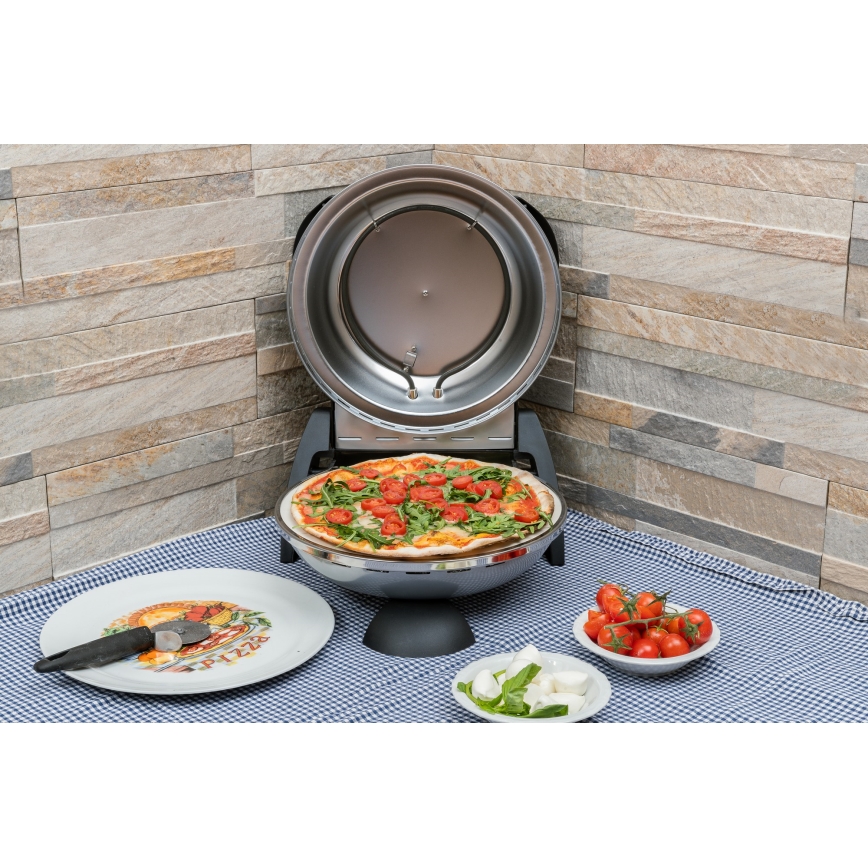 G3Ferrari G1000606 - Horno para pizza DELIZIA 1200W/230V plateado