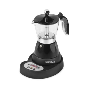 G3Ferrari G1004500 - Cafetera moka eléctrica RISVEGLIO 400 W/230 V negra