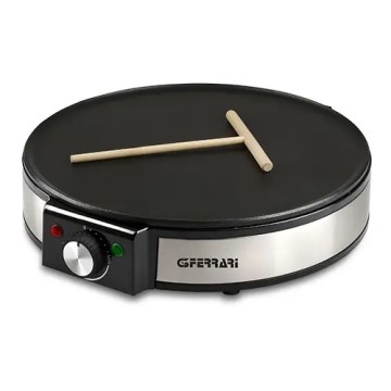 G3Ferrari G1009800 - Crepera PROFI-CREPE profesional 1200W/230V acero inoxidable/negro