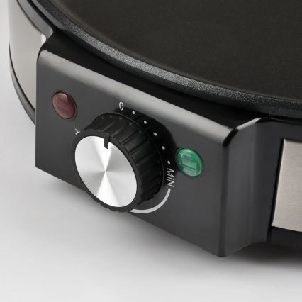 G3Ferrari G1009800 - Crepera PROFI-CREPE profesional 1200W/230V acero inoxidable/negro