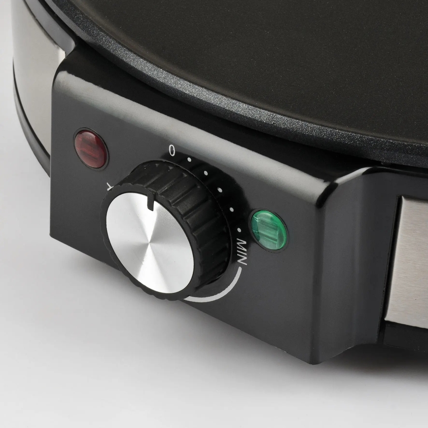 G3Ferrari G1009800 - Crepera PROFI-CREPE profesional 1200W/230V acero inoxidable/negro