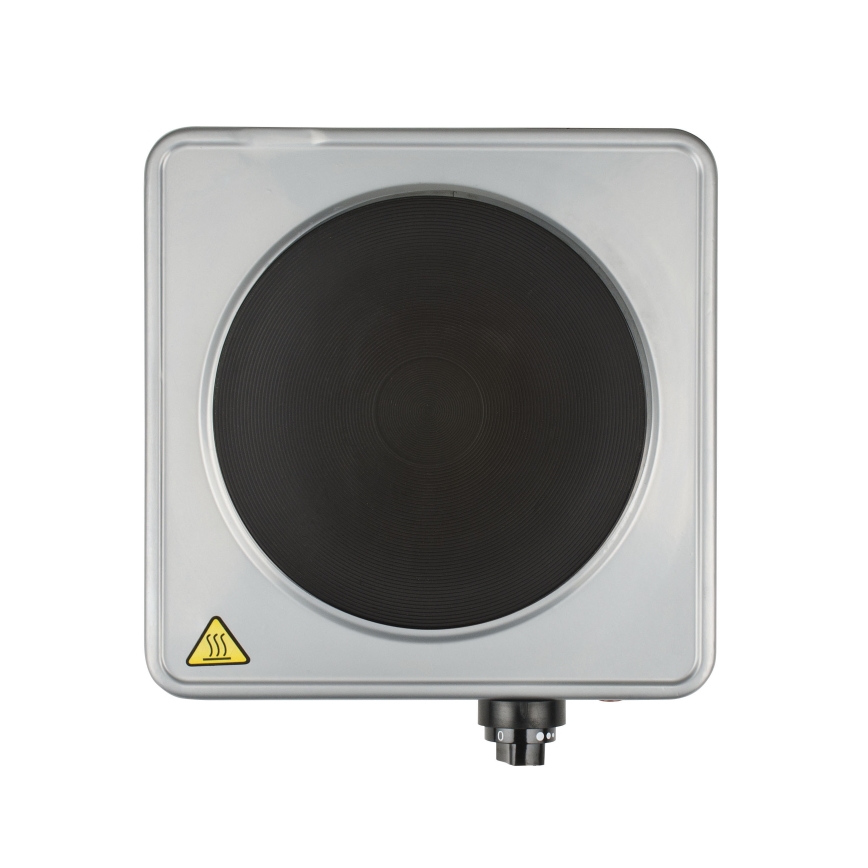 G3Ferrari G1012100 - Placa eléctrica individual CALDONE, 1500 W/230 V, acero inoxidable