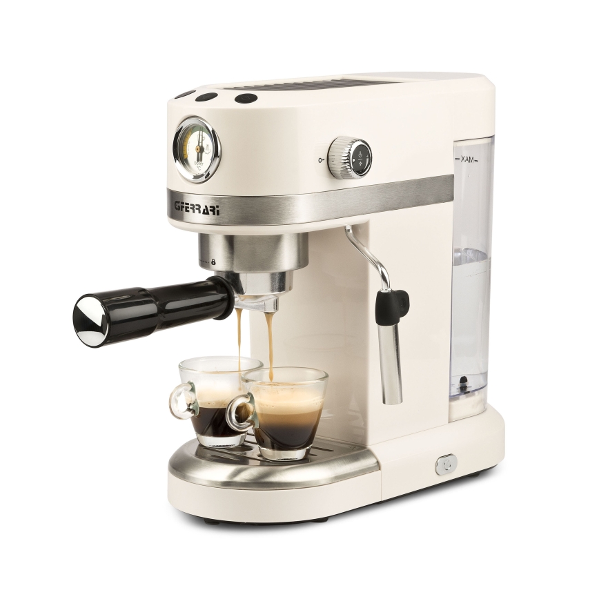 G3Ferrari G1016801 - Cafetera espresso con portafiltro AMARCORD 1350W/230V 15 bar color crema