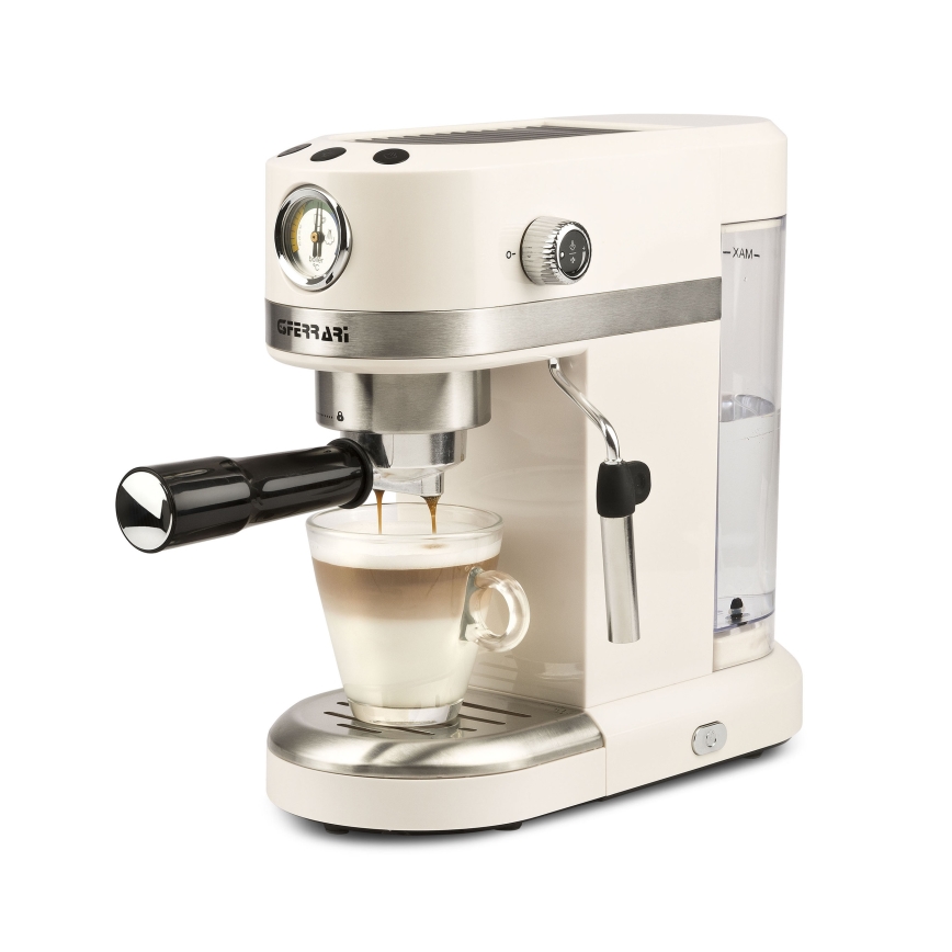 G3Ferrari G1016801 - Cafetera espresso con portafiltro AMARCORD 1350W/230V 15 bar color crema