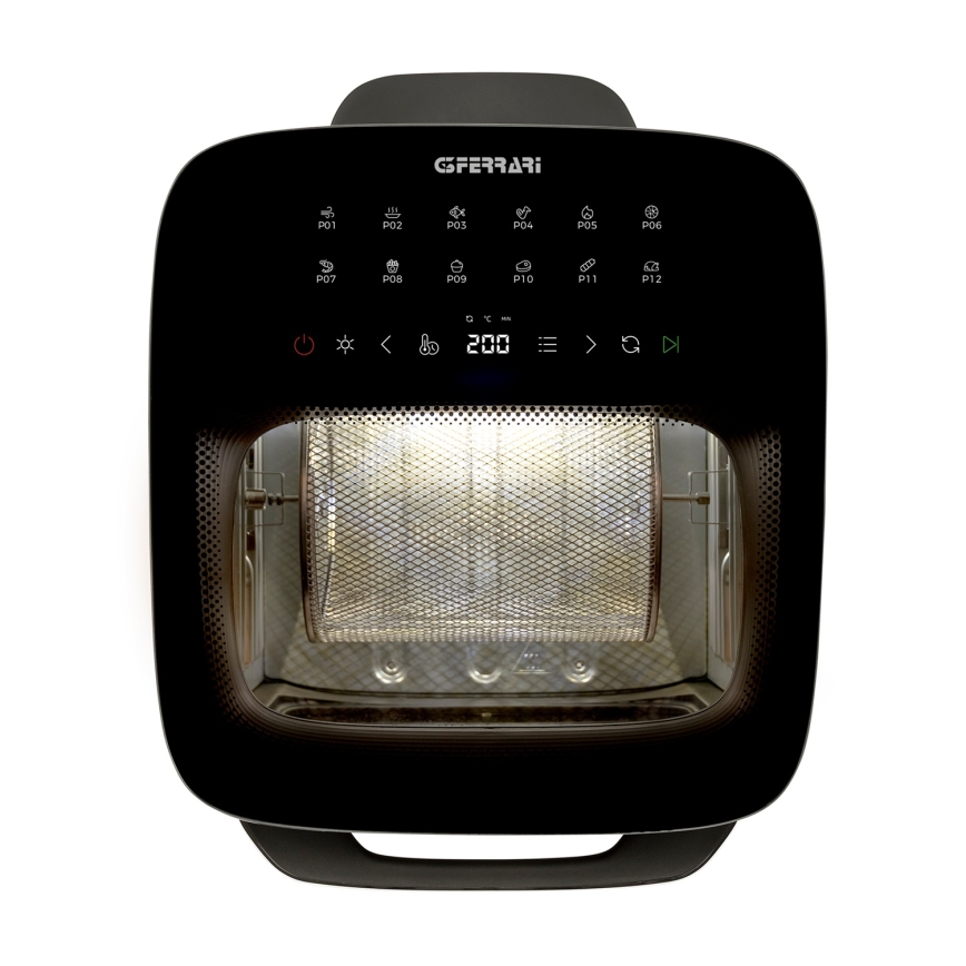 G3Ferrari G1021900 - Freidora de aire FRIGGISANO 1800 W/230 V 13 l acero inoxidable/negro