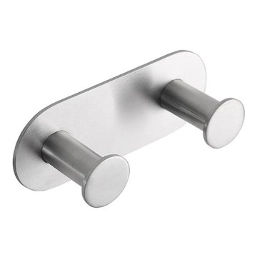 Gancho 11,5x4,5 cm acero inoxidable/plateado