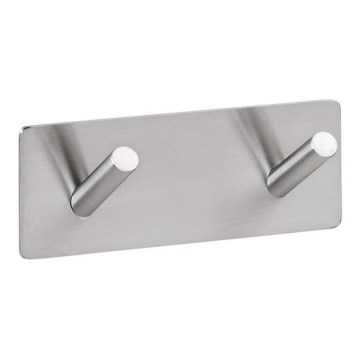 Gancho 11,5x4,5 cm acero inoxidable/plateado