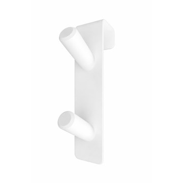 Gancho para radiador INOX, acero inoxidable/blanco