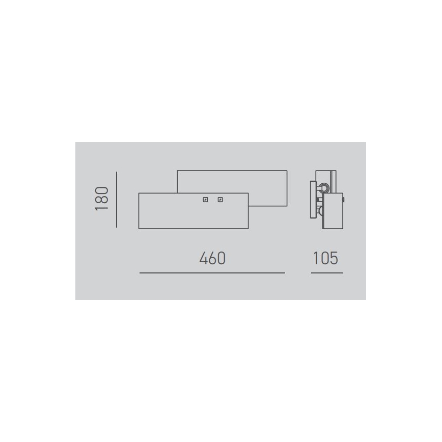 Gea Luce LARA A P oro - Aplique LARA 2xE14/42W/230V dorado