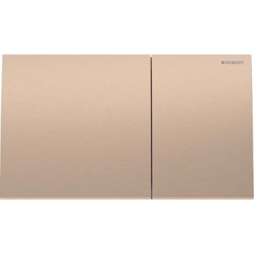 Geberit 115.622.QB.1 - Pulsador de descarga Sigma70 25x14,6 cm oro rojizo cepillado