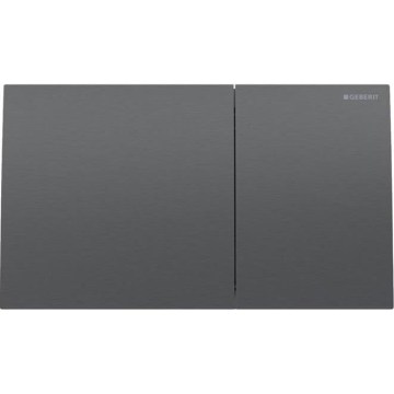 Geberit 115.622.QD.1 - Pulsador de descarga Sigma70 25x14,6 cm negro cromado