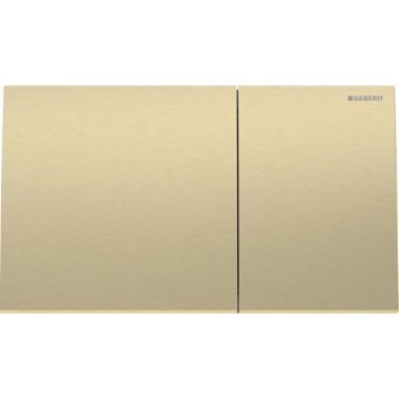 Geberit 115.622.QF.1 - Pulsador de descarga Sigma70 25x14,6 cm latón cepillado
