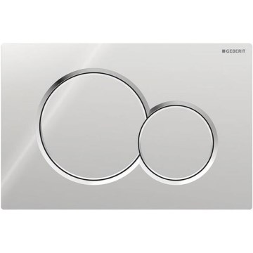 Geberit 115.770.21.5 - Pulsador de descarga Sigma01 Round 24,6x16,4 cm cromo brillante