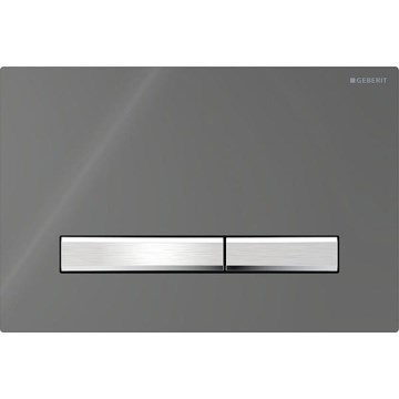 Geberit 115.788.JK.2 - Pulsador de descarga Sigma50 24,6x16,4 cm antracita/cromo mate