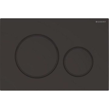 Geberit 115.882.16.1 - Pulsador de descarga Sigma20 24,6x16,4 cm negro mate
