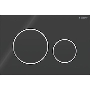 Geberit 115.882.KM.1 - Pulsador de descarga Sigma20 24,6x16,4 cm negro