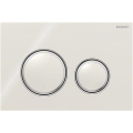 Geberit 115.884.JL.1 - Pulsador de descarga Sigma50 24,6x16,4 cm gris arena/cromo brillante