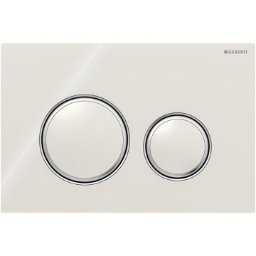 Geberit 115.884.JL.1 - Pulsador de descarga Sigma50 24,6x16,4 cm gris arena/cromo brillante
