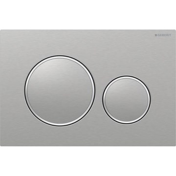 Geberit 115.889.SN.1 - Pulsador de descarga Sigma20 24,6 x 16,4 cm, acero inoxidable