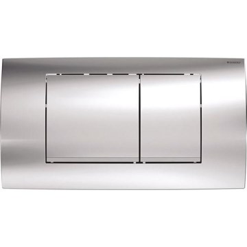 Geberit 115.899.KH.1 - Pulsador de descarga Twinline30 34x18,5 cm cromo brillante/cromo mate