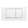 Geberit 115.899.KJ.1 - Pulsador de descarga Twinline30 34x18,5 cm blanco/cromado brillante