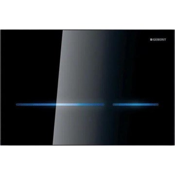 Geberit 116.090.SG.6 - Pulsador de descarga sin contacto Sigma80 24,7x16,4 cm IP45 negro
