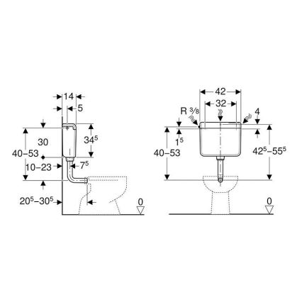 Geberit 136.230.11.1 - Cisterna de descarga AP112 6/9 l blanco alpino