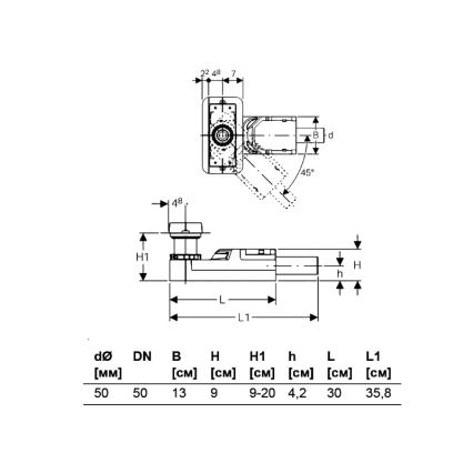Geberit 154.150.00.1 - Kit de preinstalación para canales de ducha CleanLine 90-220 mm